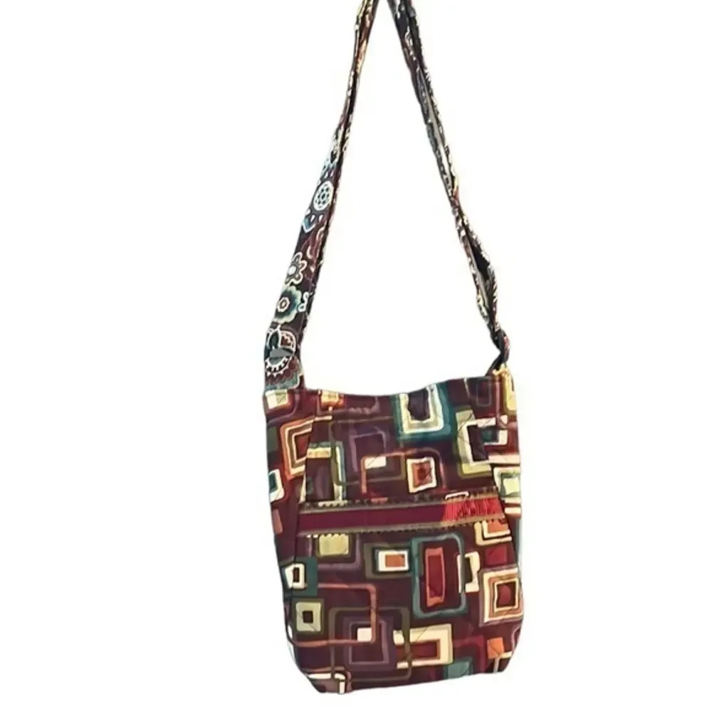 New‎ Handmade Quilted Bright Funky Fun Colorful Bag Pocketbook